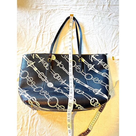 Lauren Ralph Lauren Navy Nautical Chain Rope Print - Picture 1 of 8